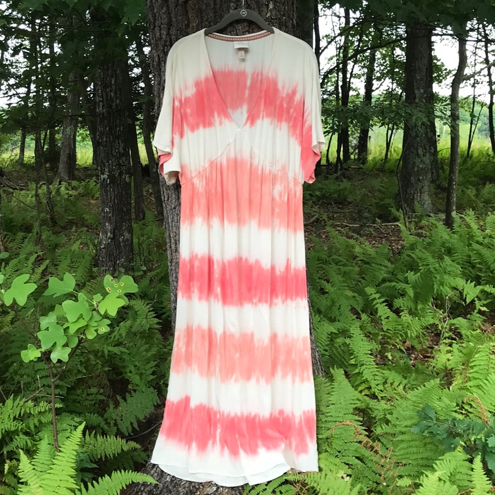 Tie Dye Boho Maxi Dress